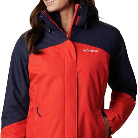 Columbia Women's Ski Jacket Dusk III Active Red Large EUC - Picture 1 of 16